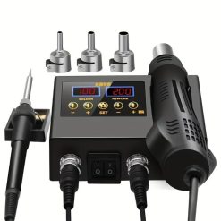 Digital Soldering Station with Hot Air Rework Gun