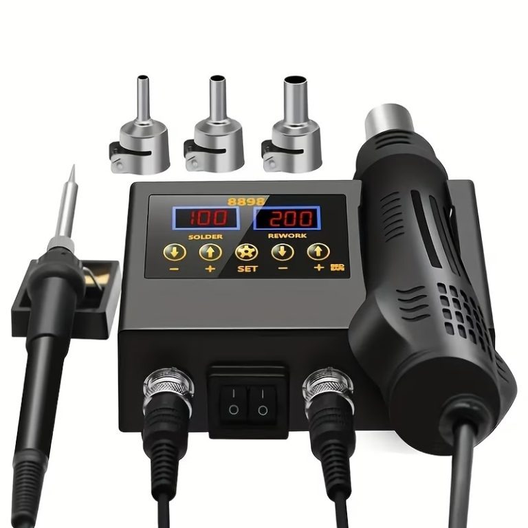 Digital Soldering Station with Hot Air Rework Gun
